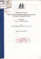 Giới trong nhà máy: Nghiên cứu các vấn đề giới cấp bách trong ngành may mặc và da giày ở Việt Nam 